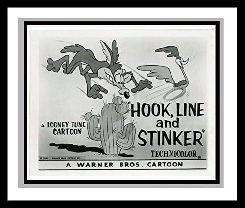The Road Runner and Wile E. Coyote in 'Hook, Line and Stinker' Studio Lobby Card Publicity Still - Warner Brothers