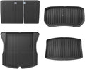 Auto Parts Compatible with Tesla Model 3 Highland 2024 Rear Seat Backrest Protective Pad Trunk Mat Cargo Liner Anti-Kick Pad Car Accessories(Trunk mat 5pcs)