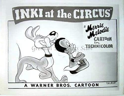 Inki and the Minah Bird in'Inki at the Circus' Studio Lobby Card Publicity Still - Warner Brothers