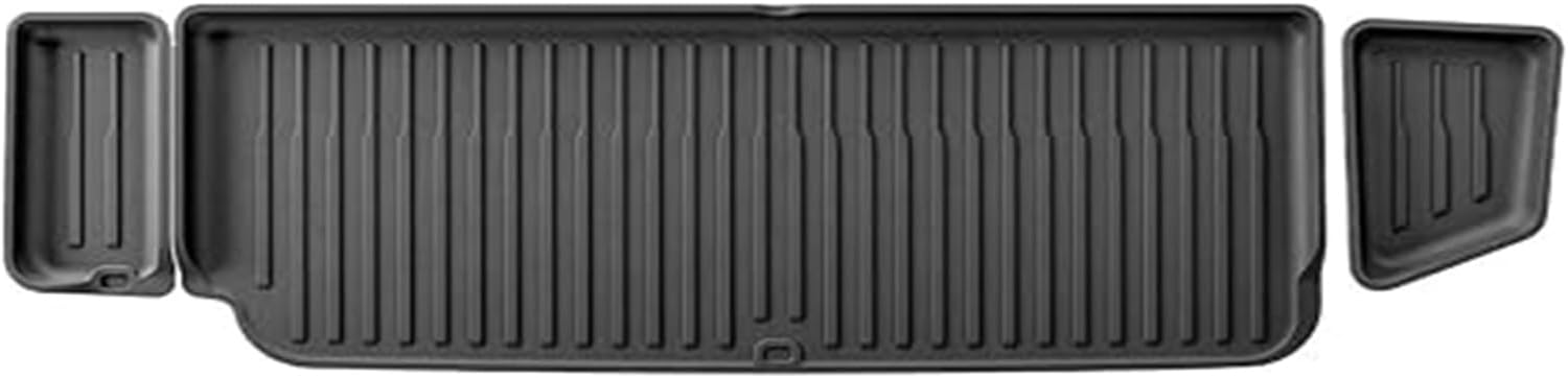 Compatible for Tesla Model X 2024 5/6/7 Seat TPE 3D Car Floor Mats Cargo Liner Trunk Pad Waterproof Protective Left Rudder(7seats Trunk)