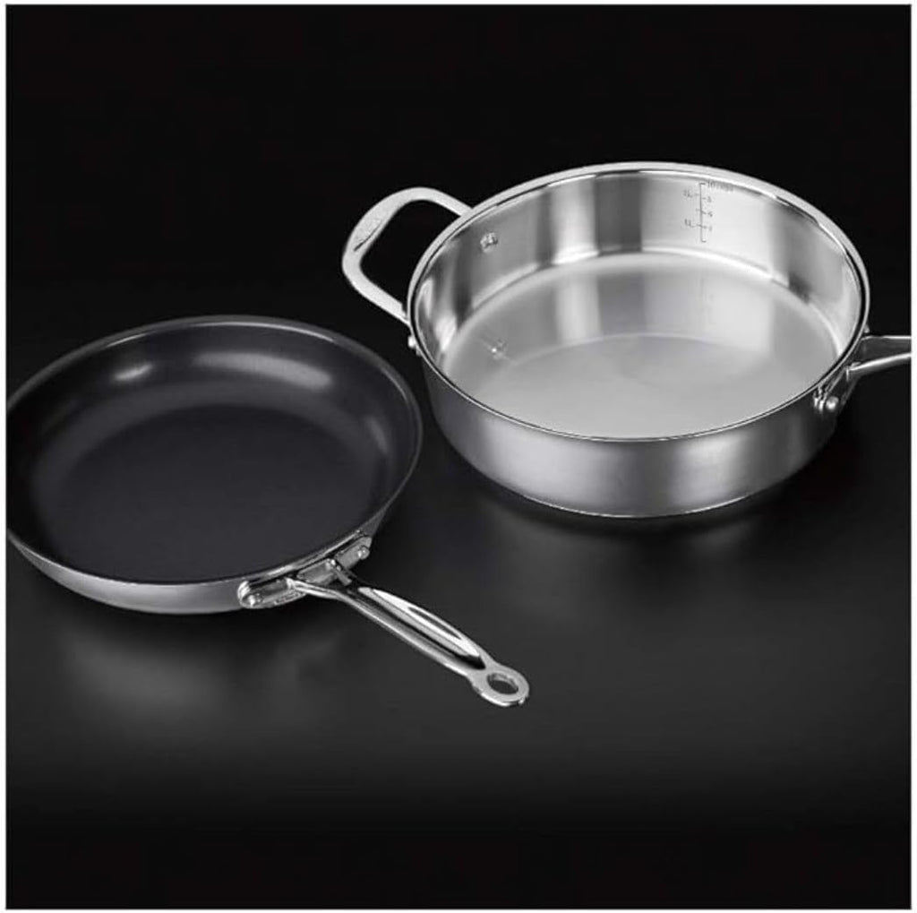 Cuisinart 14-Piece Cookware Set, Chef's Classic Stainless Steel Collection, 77-14N