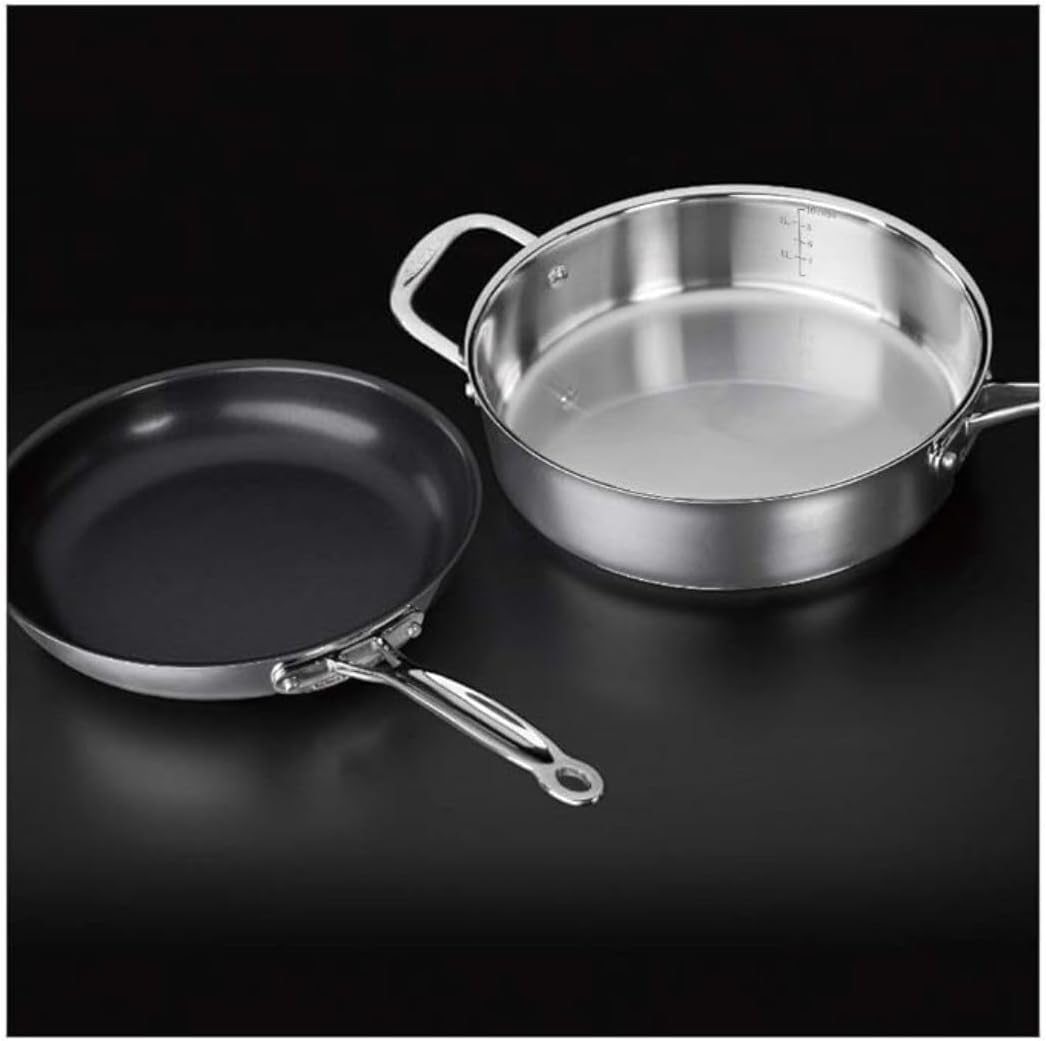 Cuisinart 14-Piece Cookware Set, Chef's Classic Stainless Steel Collection, 77-14N