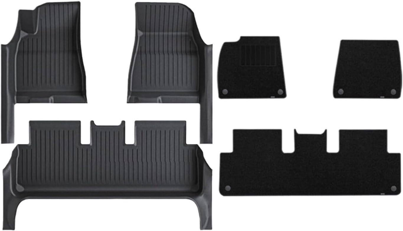 Floor Mat with Door Sill Protector | Compatible with Tesla Model 3 Highland Floor Trunk Mats Cargo Liner | Compatible with Model 3 2025 2024 Accessories(DLFM-3PCS)