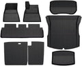 TPE Floor Mats Compatible with Tesla Model 3 2024 Cargo Liner Trunk Mat Pads Model 3 2024 Accessories(8pcs RHD)