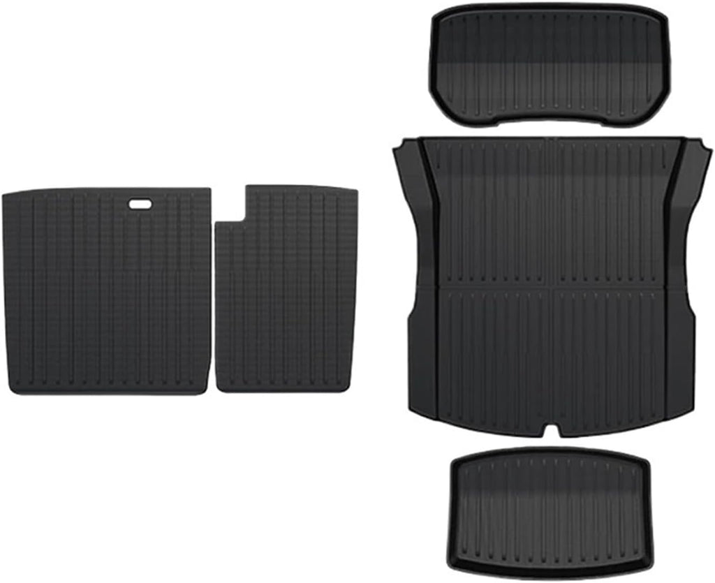 Compatible with Model 3 2024 Highland Cargo Liner Floor Mats Anti-Slip Pads Waterproof Trunk Mat Compatible with Tesla Model 3 2024 Highland Accessories(for 3 5Pcs Seat Mat)