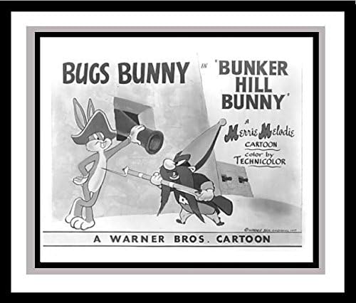 Bugs Bunny and Yosemite Sam in 'Bunker Hill Bunny' Studio Lobby Card Publicity Still - Warner Brothers