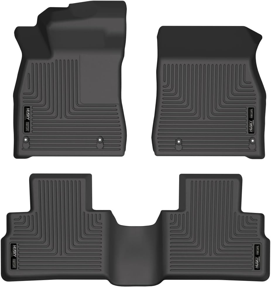 Husky Liners Weatherbeater Floor Mats | Fits 2020-2025 Nissan Sentra | Front & 2nd Row, 3-pc Black - 95061