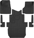 TPE Floor Mats Compatible with Freightliner Cascadia Models 2008-2018 Excludes New Cascadia Body Style Truck Accessories Cargo Liners All Weather Protection 5PCS Alfombras para Carro