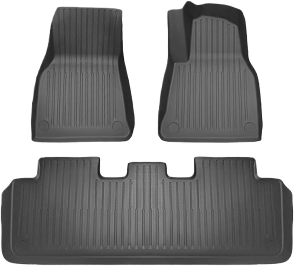 Floor Mat Cargo Liner 2020-2023 Accessories Compatible with Tesla Model Y 7 Seater and Model Y 5 Seat All Weather TPE Waterproof Anti-Slip(Y-5-Seat FL-3-RHD)