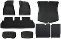 Compatible with Tesla Model 3 Highland 2024 XPE Floor Mats All Weather Trunk Floor Mat WP Cargo Liners Left Right Rubber(M3 8PCS RHD)