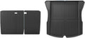Compatible for Tesla Model 3 Highland 2024 Rear Seat Backrest Protective Pad Trunk Mat Cargo Liner Kick Pad Car Accessories(Trunk mat 3pcs)