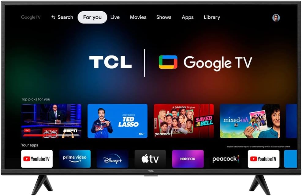 TCL 50S446 50 inch Class 4-Series 4K UHD HDR Smart Google TV Bundle with 2 YR CPS Enhanced Protection Pack