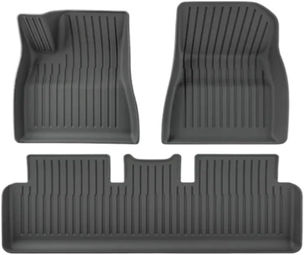 TPE 2024 Compatible with Tesla Model 3 Highland Floor Mats All Weather Front Rear Cargo Liner Mat, Waterproof Anti-Slip Mats Accessories(4pcs LHD)