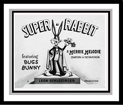 Bugs Bunny in 'Super Rabbit' Studio Lobby Card Publicity Still - Warner Brothers
