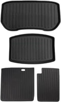 Auto Parts Compatible with Tesla Model 3 2024 Highland Floor Mats Cargo Liner Waterproof Anti-Slip Trunk Mat TPE Pads Left/Right Hand Rubber(Trunk Mats 4pcs)