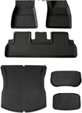 Auto Parts Compatible with Tesla Model 3 Highland XPE Floor Mats Trunk Mats All Weather Front Rear Cargo Liner Mat, Waterproof Anti-Slip Foot Pads(RHD Package 6PCS)