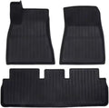 TPE Floor Mats Compatible with Tesla Model 3 2024 Cargo Liner Trunk Mat Pads Model 3 2024 Accessories(3pcs LHD)
