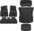 Highland Cargo Liner Floor Mats Anti-Slip Pads Waterproof Trunk Mat,Compatible with Tesla Model 3 2024 Highland Accessories(for 3 6Pcs Mats XPE)