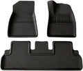 Auto Parts Compatible with Tesla Model 3 Highland XPE Floor Mats Trunk Mats All Weather Front Rear Cargo Liner Mat, Waterproof Anti-Slip Foot Pads(RHD Floor mats)