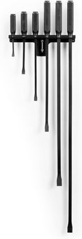 TEKTON Angled End Handled Pry Bar Set with Wall Hanger, 6-Piece (8, 12, 17, 25, 36, 45 in.) | LSQ96505