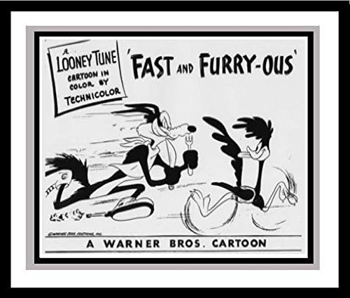 The Road Runner and Wile E. Coyote in 'Fast and Furry-ous' Studio Lobby Card Publicity Still - Warner Brothers