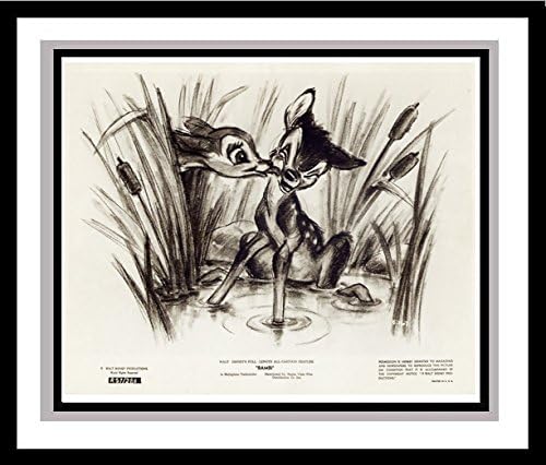 'Bambi' - Young Bambi Meets Faline Lobby Card Publicity Still - Walt Disney