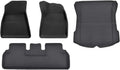 All Weather XPE Floor Mats Compatible with Tesla Model 3 Highland 2024, Waterproof Anti-Slip Front Rear Cargo Liner Trunk Mat(4PCS RHD Floor Mats)