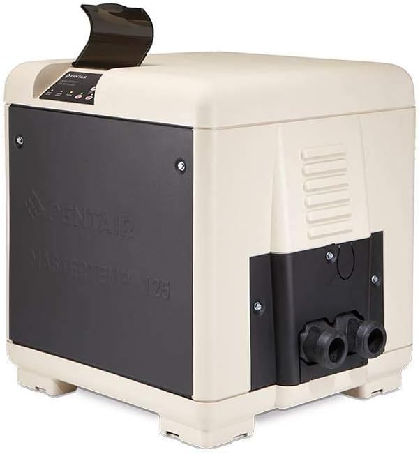 Pentair EC462025 MasterTemp 125 125,000 BTU Compact Energy Efficient Swimming Pool and Spa Propane Gas Heater for Small Pools Up to 15,000 Gallons