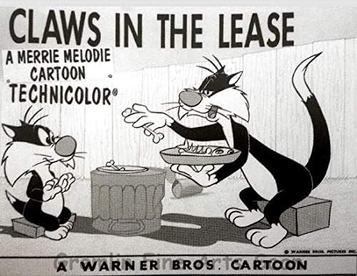 Sylvester and Junior in'Claws in the Lease' Directed by Bob McKimson. Released on 11/9/1963 Studio Lobby Card Publicity Still - Warner Brothers