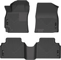 Husky Liners Weatherbeater Floor Mats | Fits 2021-2026 Hyundai Elantra | Front & 2nd Row, 3-pc Black - 95861