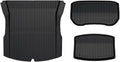Compatible with Tesla Model 3 2024 Highland Floor Mats Cargo Liner Waterproof Anti-Slip Trunk Mat TPE Pads Model 3 2025 Highland Accessories(for 3 3Pcs Trunk Mat)