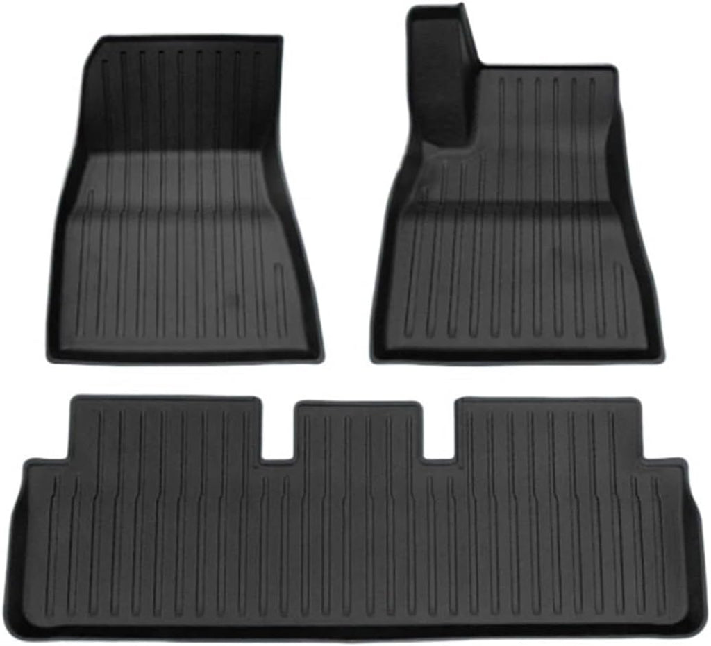 Compatible with Tesla Model 3 2024 Highland Floor Mats Cargo Liner Waterproof Anti-Slip Trunk Mat TPE Pads Model 3 2024 Highland Accessories(3pcs RHD)