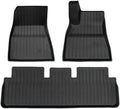 Compatible with Tesla Model 3 2024 Highland Floor Mats Cargo Liner Waterproof Anti-Slip Trunk Mat TPE Pads Model 3 2024 Highland Accessories(3pcs RHD)