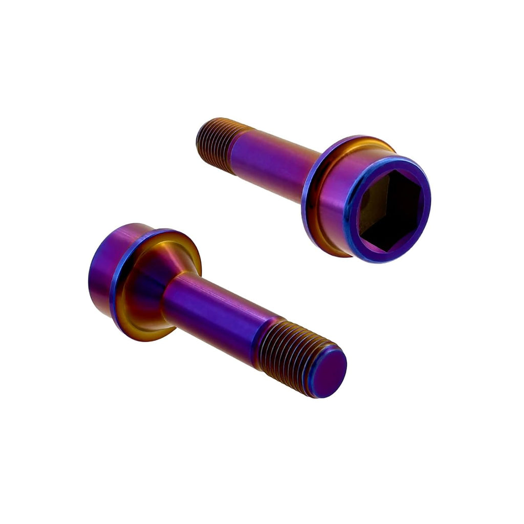 RISON Titanium Wheel Lug Bolts M14x1.5x52/67mm Lug Bolts Aerospace Grade 6AL4V Lightweight and Durability Lug Bolt Car Accessories for Ferrari Pack of 20pcs (Burnt Blue, M14X1.5X67mm)