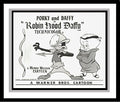 Porky Pig and Daffy Duck in Chuck Jones' 'Robin Hood Daffy' Studio Lobby Card Publicity Still - Warner Brothers