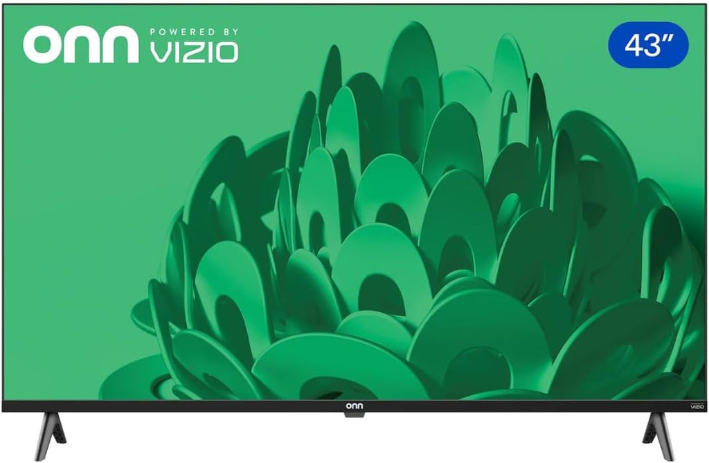 ONN 43 INCH Full HD 1080p Smart TV HDR10 with Vizio OS Bluetooth 5.0 Works with Apple Home, Amazon Alexa, and Google Home (Renewed)