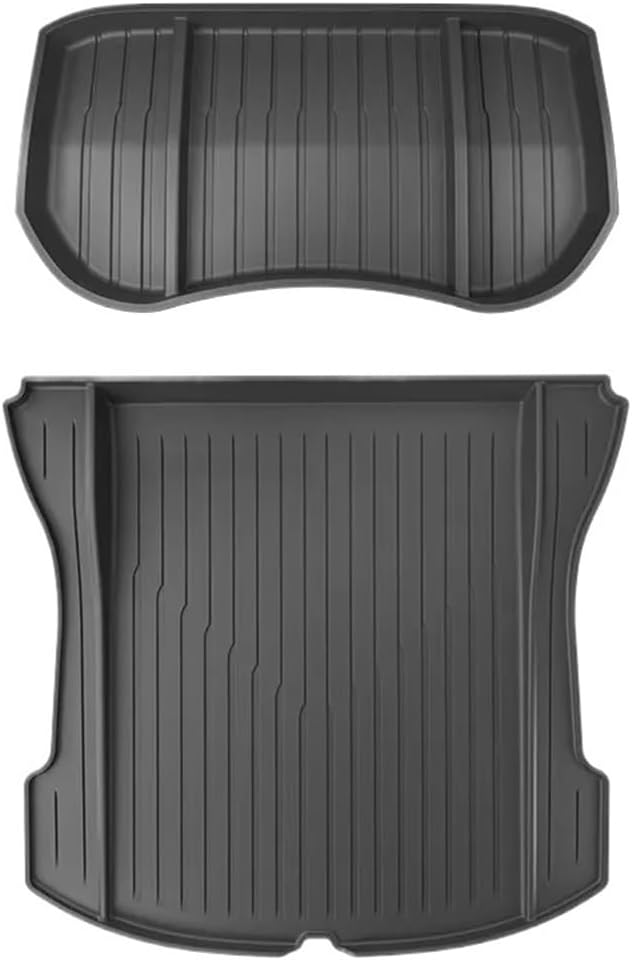 Compatible for Tesla Model 3 2021 2022 2023 Car Floor Mats Cargo Liner Trunk Pad(M3 Trunk 2PCS)