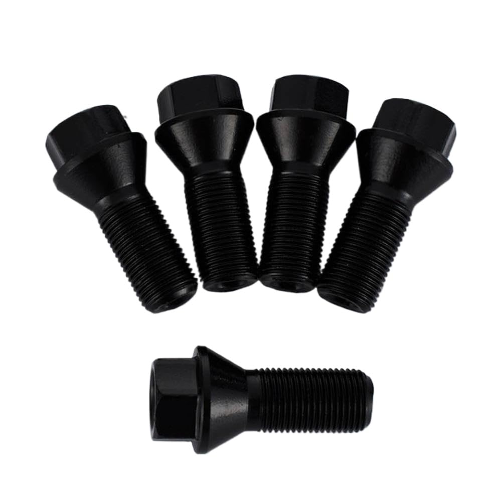 Wheel Lug Bolts M14x1.25 and M12x1.5 Thread Size Compatible with 325i E46 E90 E39 E60 E53 X3 X4 X5 X6 M3 M4 M5 M6 i3 i8