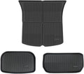 Floor Mats Compatible with Tesla Model 3 Y 2021-2024 5-Seater Custom All Weather Heavy Duty TPE Cargo Liner Trunk Accessories(Y TPE Trunk Mats)