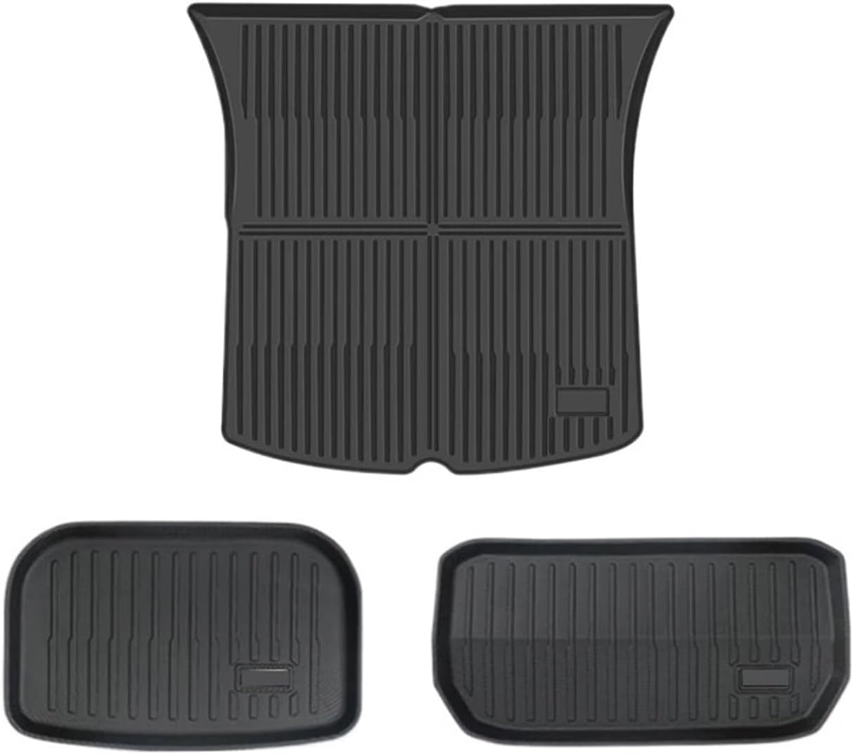 Floor Mats Compatible with Tesla Model 3 Y 2021-2024 5-Seater Custom All Weather Heavy Duty TPE Cargo Liner Trunk Accessories(Y TPE Trunk Mats)