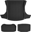 TPE Floor Mat Compatible with Tesla Model 3 Highland with Door Sill Protector Trunk Mats Front Rear Cargo Liner Compatible with Model 3 2025 2024(SNTM-3PCS)
