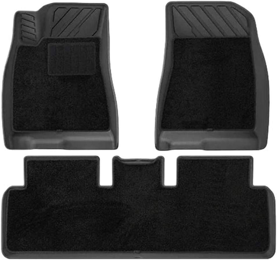 Compatible with Tesla Model 3 Highland 2024 2025+ TPE Floor Mats & Cargo Liner Trunk Mat Backrest Mats(6PCS Blanket Set)