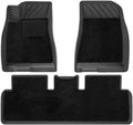 Compatible with Tesla Model 3 Highland 2024 2025+ TPE Floor Mats & Cargo Liner Trunk Mat Backrest Mats(6PCS Blanket Set)