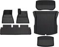 Compatible with Tesla Model 3 2024 Highland TPE Floor Mats & Cargo Liner Waterproof Anti-Slip Trunk Mat TPE Pads Left Right Hand Drive(6PCS RHD)