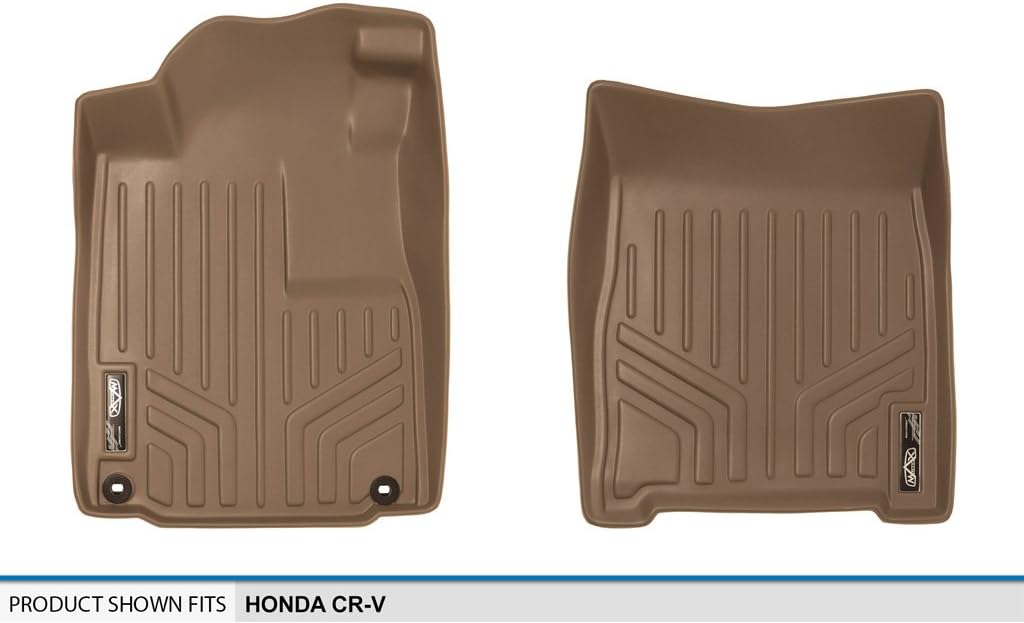 MAXLINER Custom Fit Floor Mats 1st Row Liner Set Tan for 2012-2016 Honda CR-V - All Models