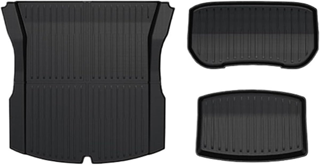 Car Floor Mats Cargo Liner Waterproof Anti-Slip Trunk Mat TPE Pads Accessories，Compatible for Tesla Model 3 2024 Highland(for Model 3 3Pcs Trunk Mat)