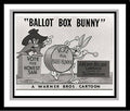 Bugs Bunny and Yosemite Sam in 'Ballot Box Bunny' Studio Lobby Card Publicity Still - Warner Brothers