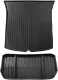 for Tesla Model Y 2021-2024 TPE 3D Car Floor Mats Cargo Liner Trunk Pad Protection Waterproof All Weather(Model Y Trunk 2P)