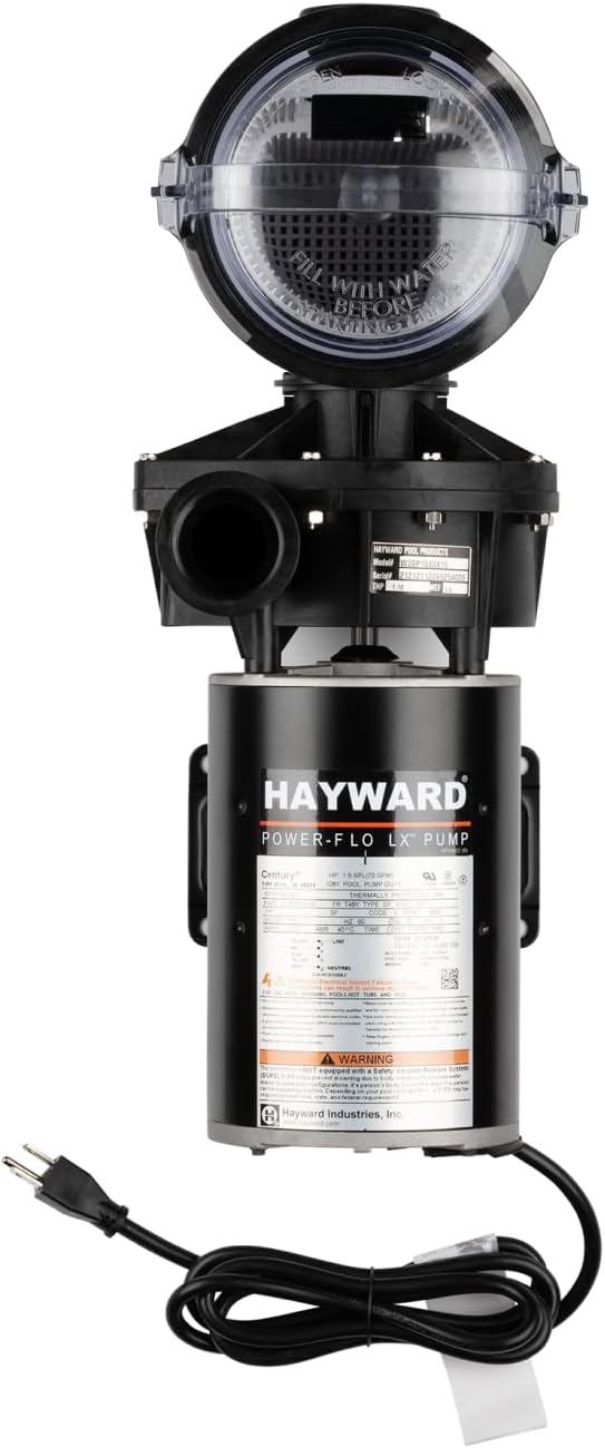 Hayward W3SP1580 PowerFlo LX Pool Pump for Above Ground Pools, 1 HP