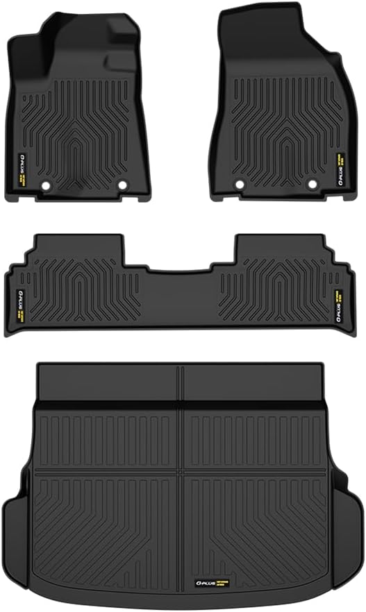 TPE Floor Mats Fit LX RX270 2013 1st & 2nd & 3rd Row Truck Accessories Cargo Liners All Weather Protection 4PCS Black Alfombras para Carro
